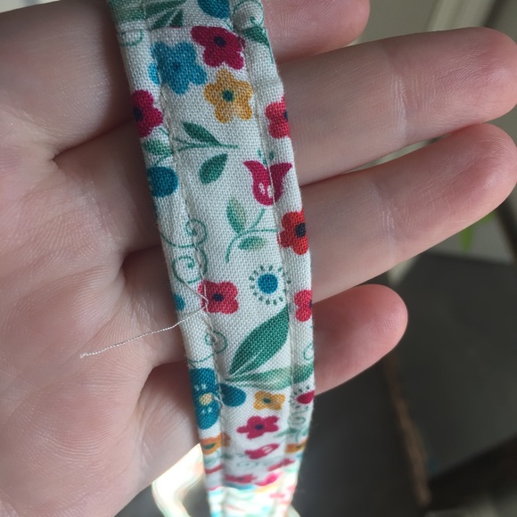 ❤️Handmade recycled jeans and floral print small shoulder crossbody bag - Picture 5 of 10